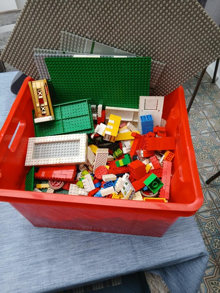 boîte de blocs Lego, Enlèvement, Utilisé, Briques en vrac, Lego