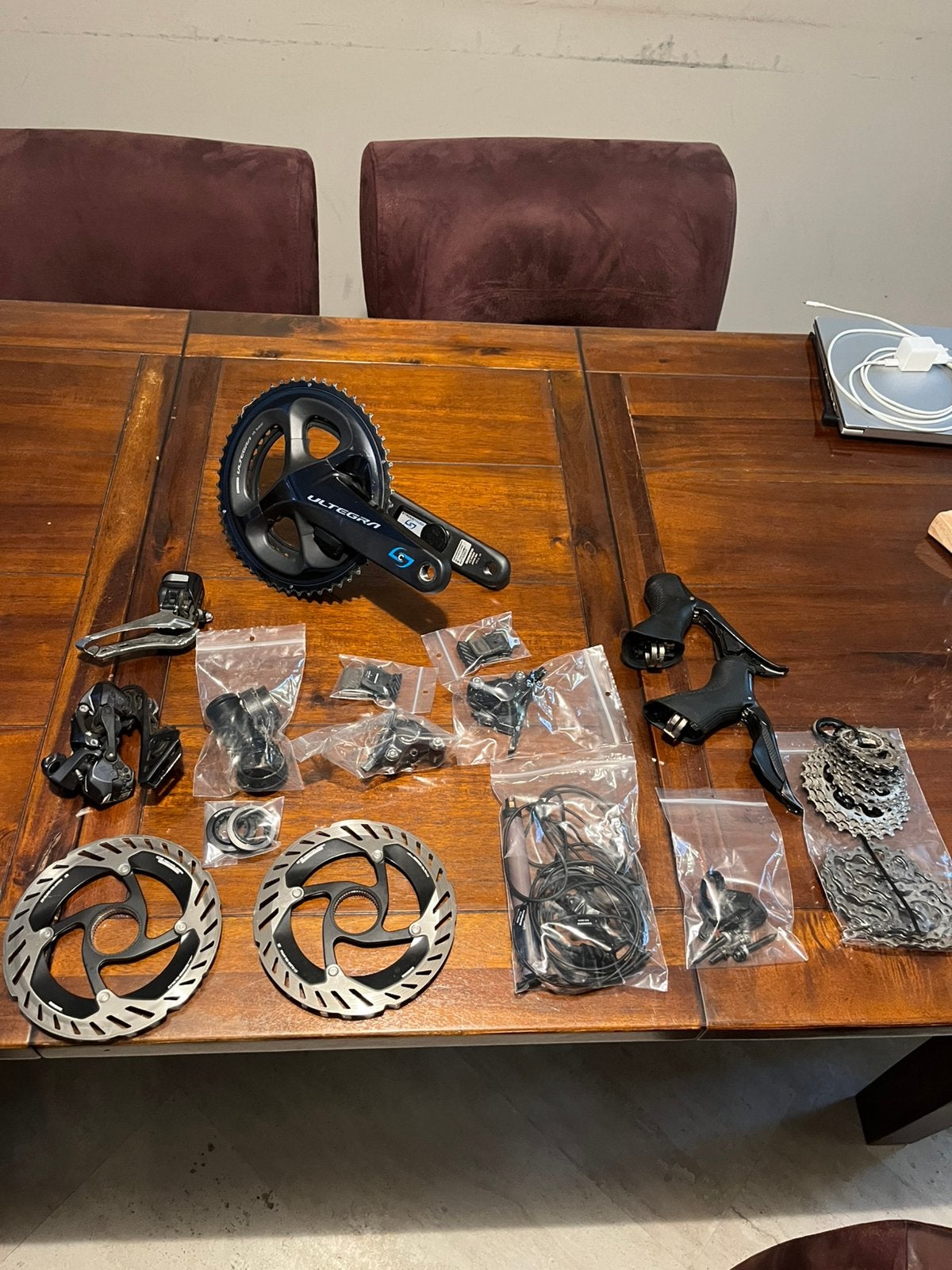 schimano ultegra di2 11 speed groepsset, Fietsen en Brommers, Ophalen, Gebruikt, Overige materialen, Overige typen