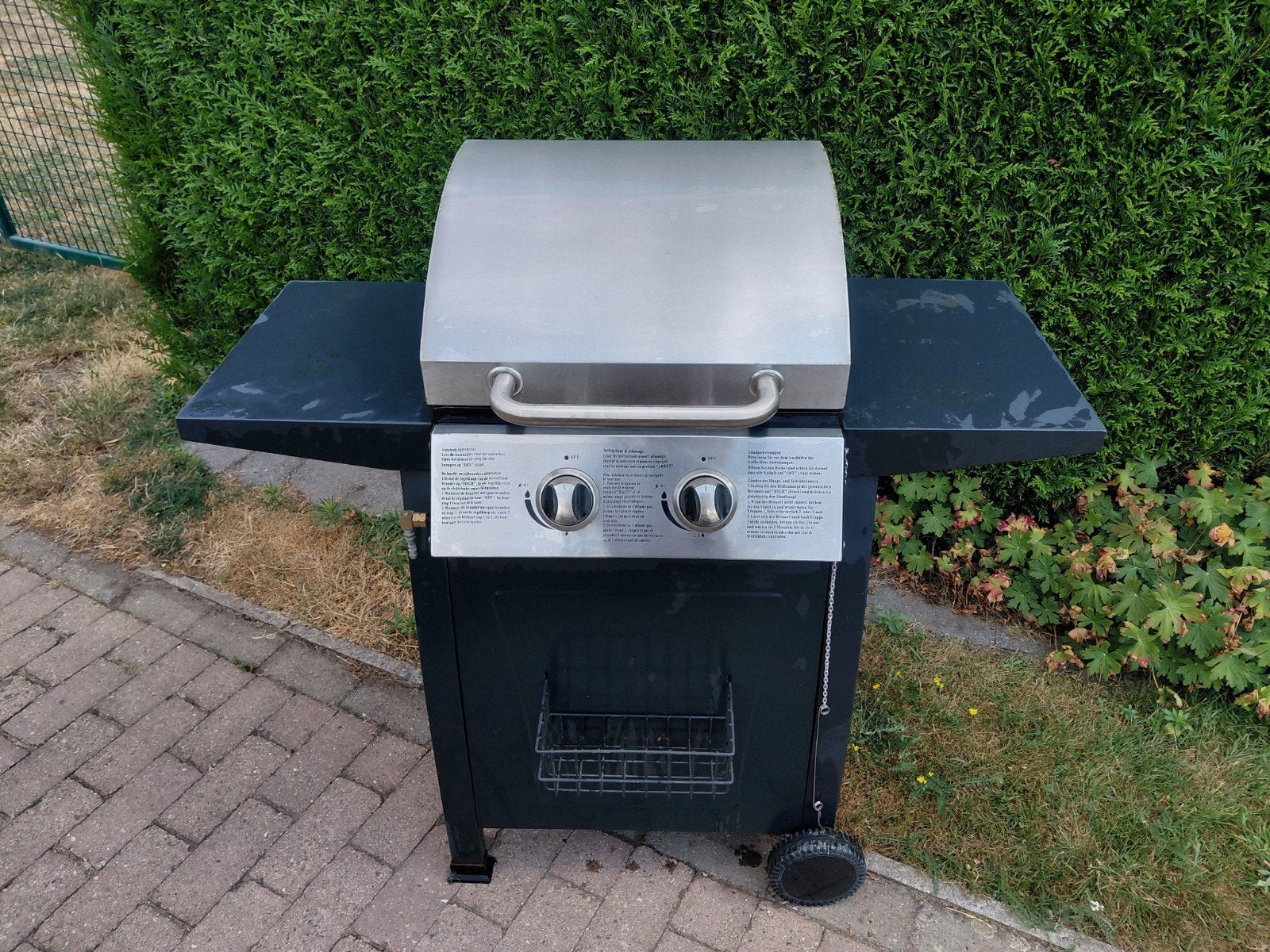 gas barbecue, Ophalen