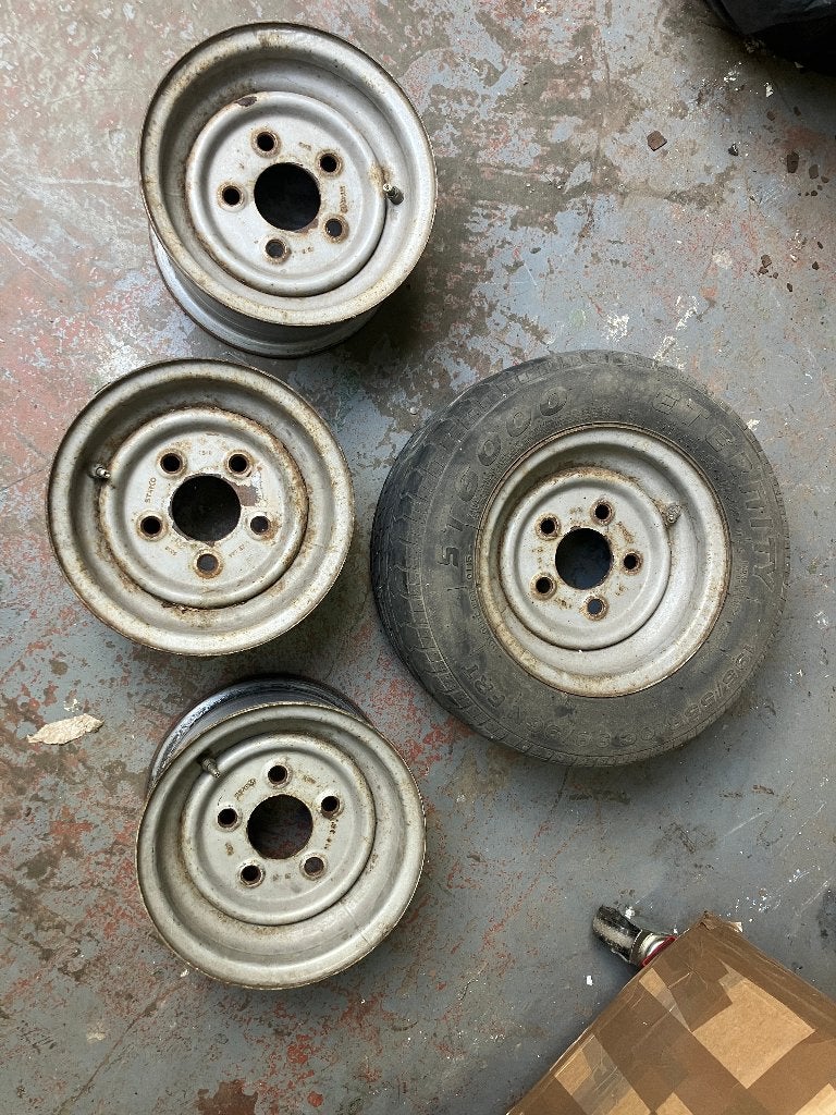 4 velgen 10 duim trailer remorque quad ..., Auto-onderdelen, Gebruikt, Velg(en), Overige maten, 195 mm