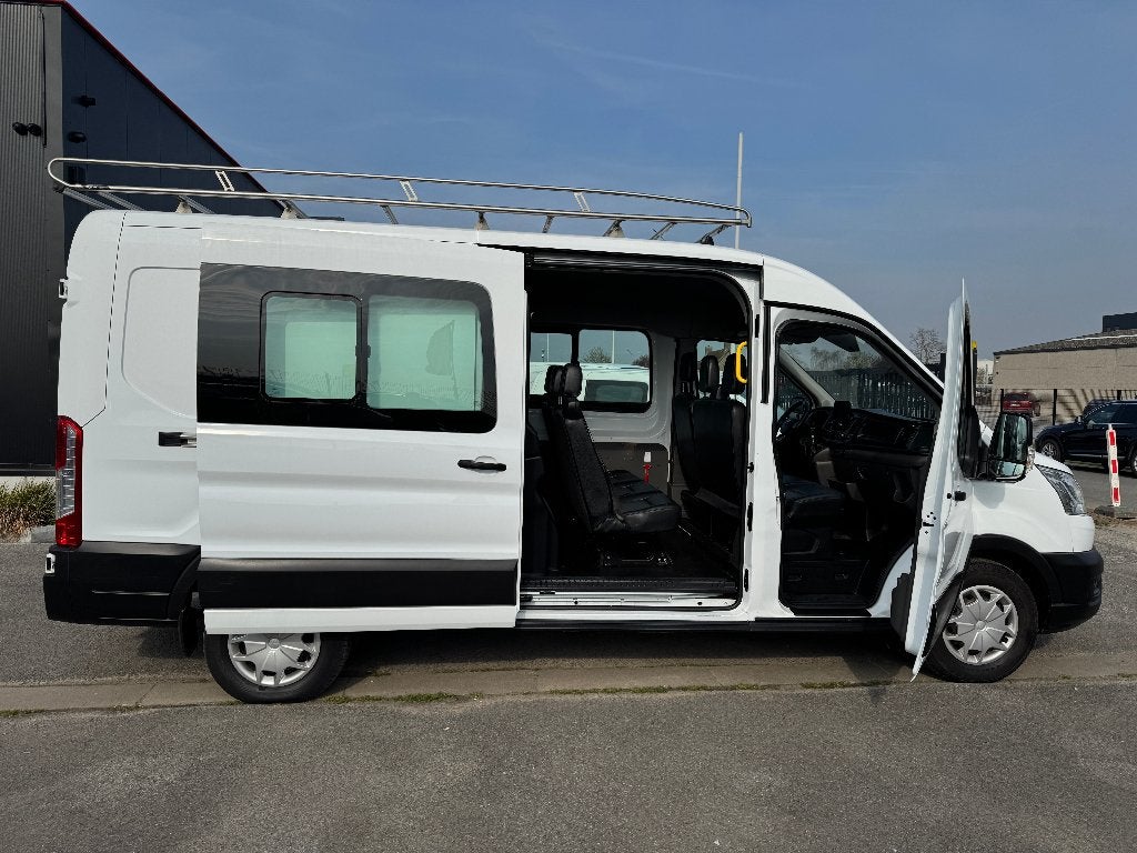 Ford Transit 2.0 L3H2 ecoblue hybrid 6 plaatsen 1st eig boek, Achat, Euro 6, Entreprise, Boîte manuelle