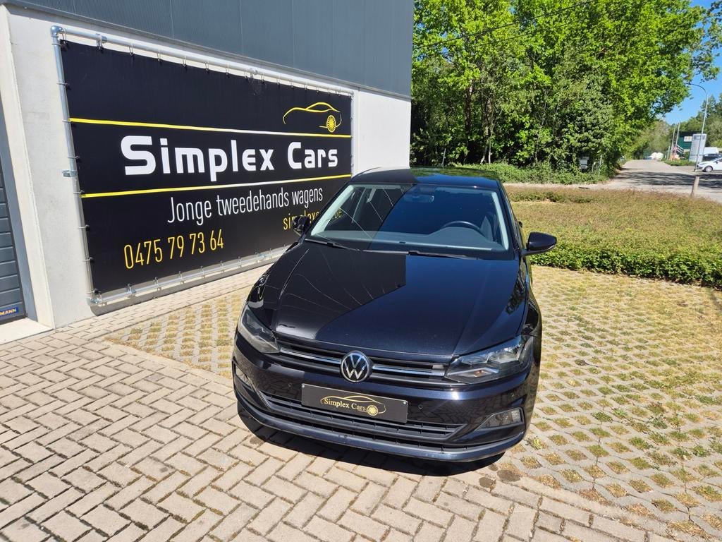 VOLKSWAGEN POLO 1.0 TSI UNITED IN TOPSTAAT!!!, Voorwielaandrijving, Stof, Euro 6, Zwart