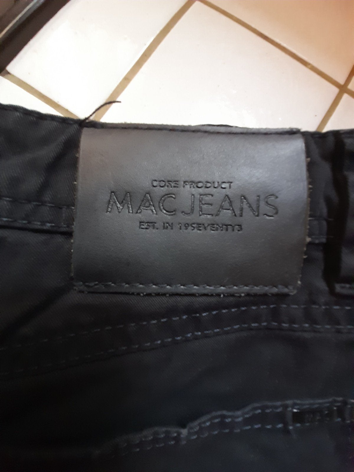 Mooie broek, heren, jeans, zwart,  large , W36, Maat 52/54 (L), Mac jeans, Zwart, Ophalen of Verzenden