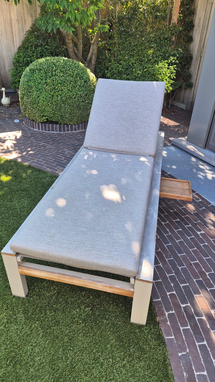 Ligbed merk Life, Tuin en Terras, Ophalen, Aluminium