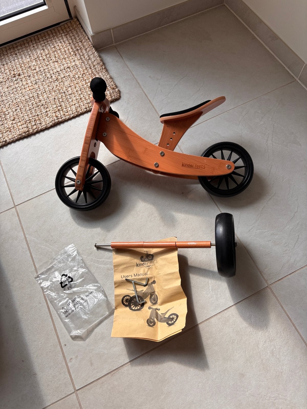Loopfiets Kinder feets twee-driewieler, Ophalen, Zo goed als nieuw, Loopfiets