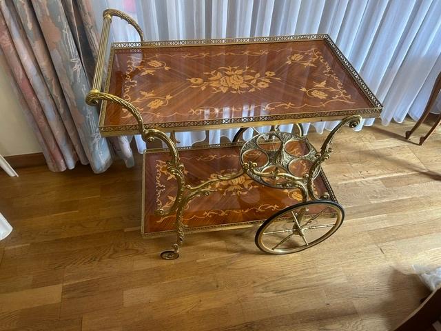 Vintage barwagentje serveerwagen, Antiek en Kunst, Ophalen