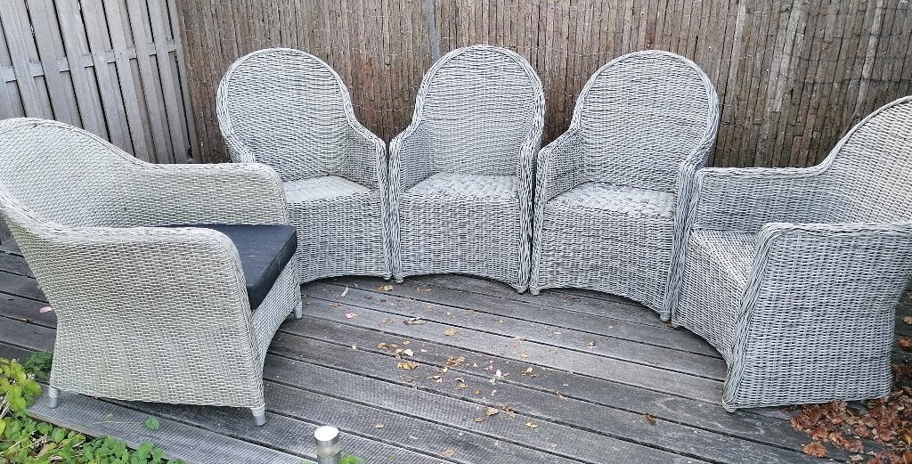 tuinzetels, Chaise, 5 places, Salons de jardin, Comme neuf