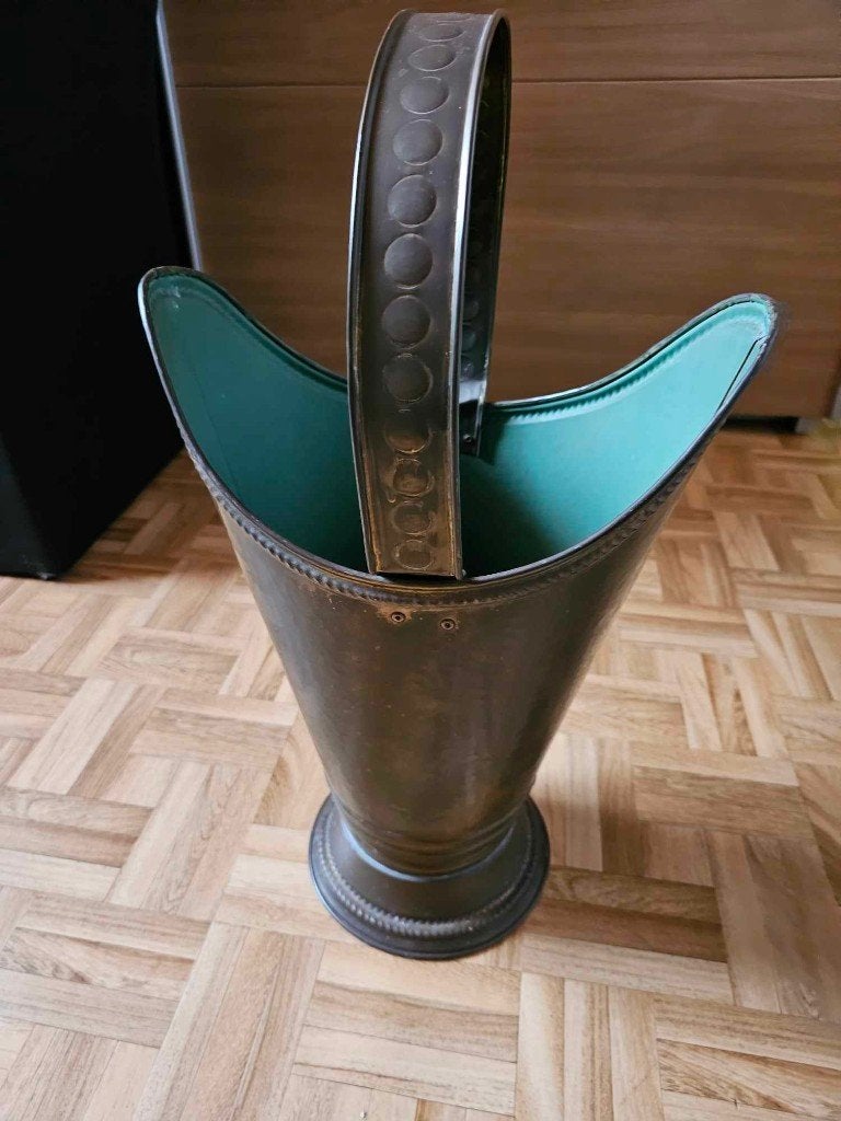 Mooie koperen paraplu bak bekleed van binnen, Huis en Inrichting, Woonaccessoires | Paraplubakken, Ophalen, Gebruikt, Overige materialen