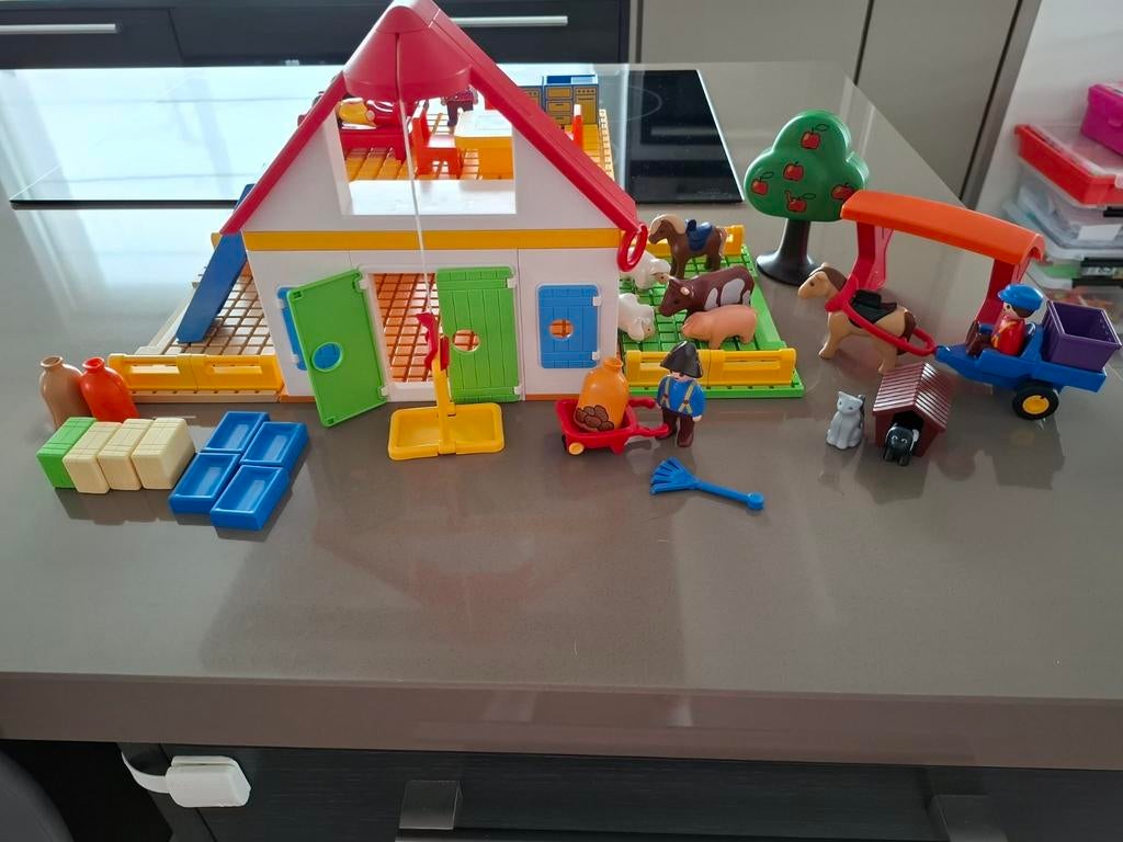Playmobil 123 boerderij, Ophalen, Gebruikt, Complete set