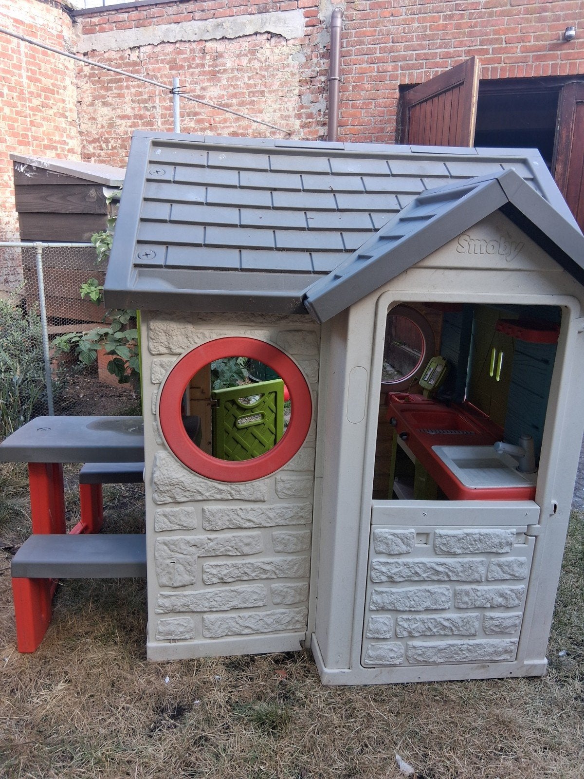 smoby huisje, Ophalen