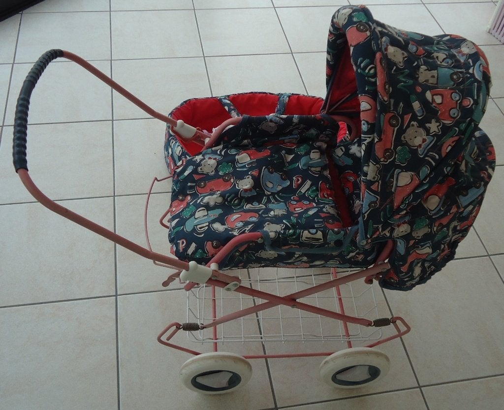 Poppen wagen met draagmand, Ophalen, Gebruikt, Meisje