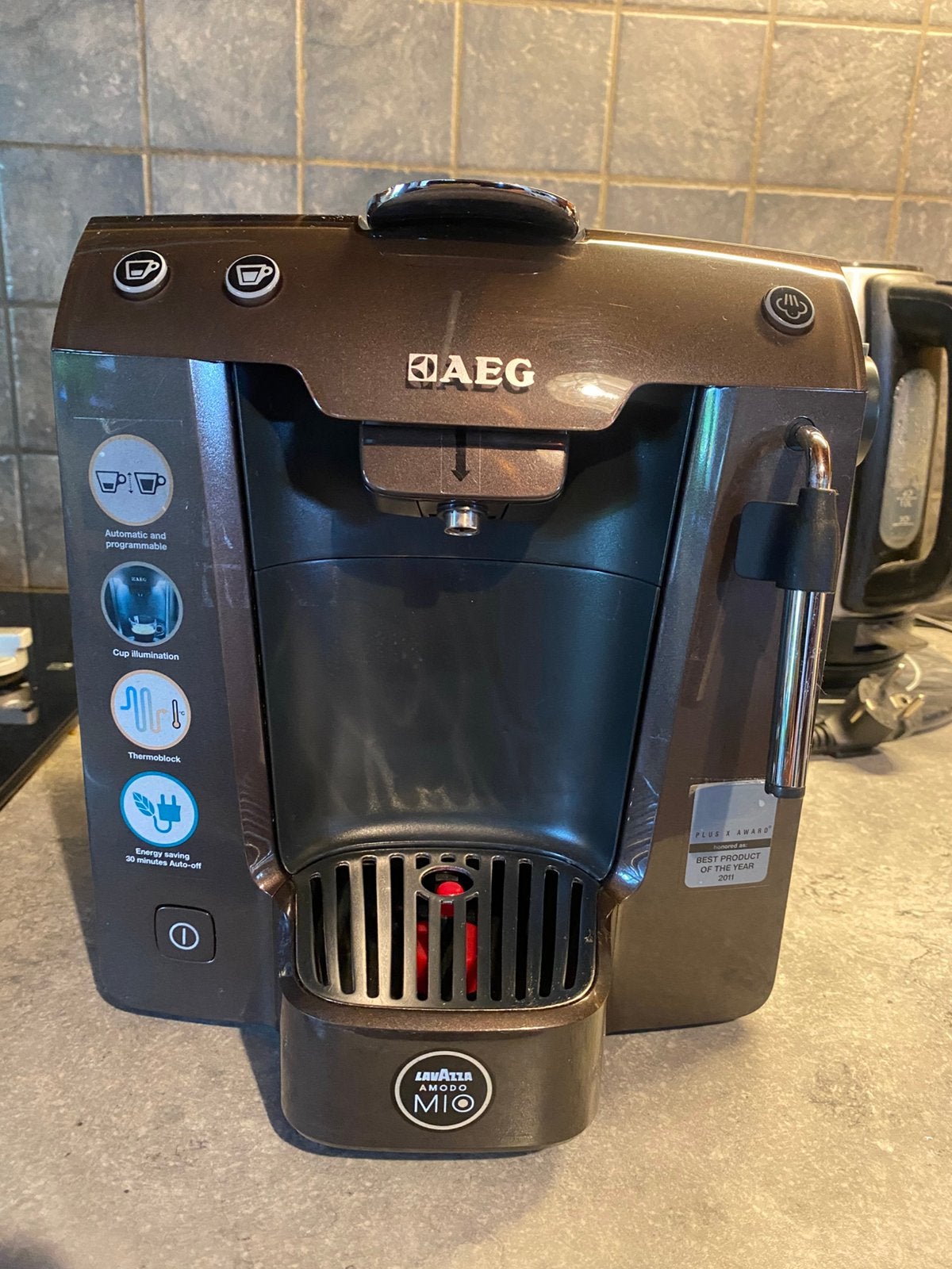 AEGFavola Plus Lavazza AModo Mio koffiemachine, Ophalen, Zo goed als nieuw, Koffiemachine, Stoompijpje