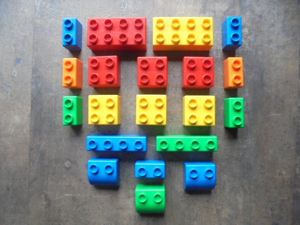 Lego Quatro Brick Set 30 (zie foto's), Ophalen of Verzenden, Gebruikt, Losse stenen, Lego