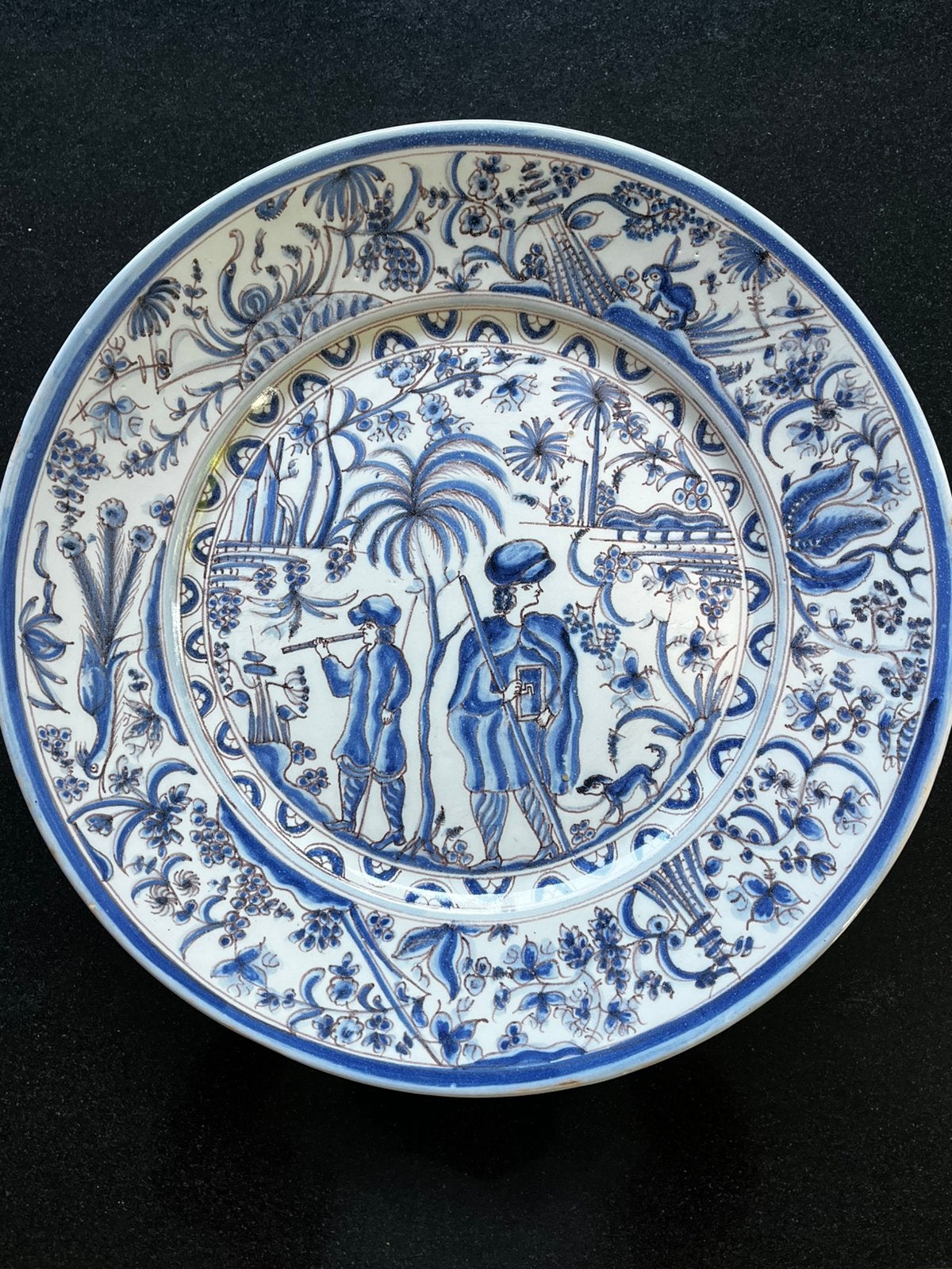 Portugese Faience XL Schotel Coimbra naar de 17eE. 40 cm, Ophalen