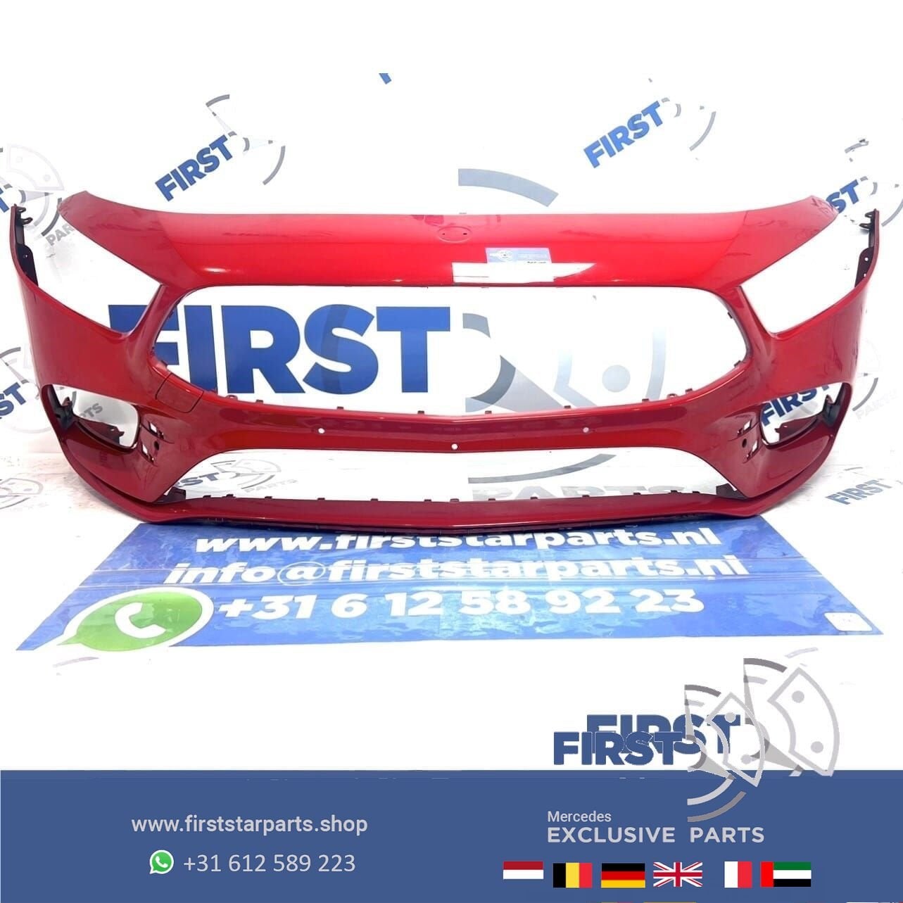 W177 BUMPER Mercedes A Klasse AMG VOORBUMPER WIT GRIJS ZWART, Gebruikt, -, Voor, Ophalen of Verzenden