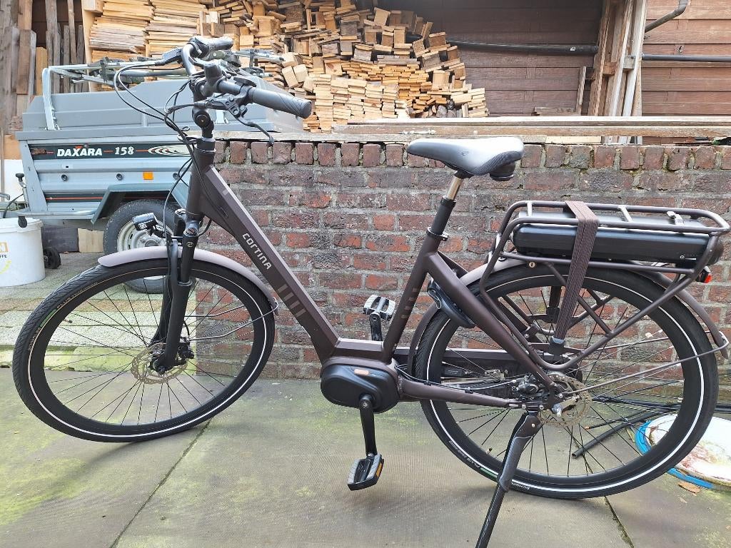 E-bike Cortina Octa ( 2 stuks bruin & blauw ), Ophalen, Zo goed als nieuw, 50 km per accu of meer, Cortina