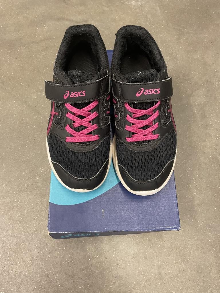 Chaussures de sport ASICS noir/rose taille 31.5, Asics, Enlèvement ou Envoi, Comme neuf, Chaussures de sport