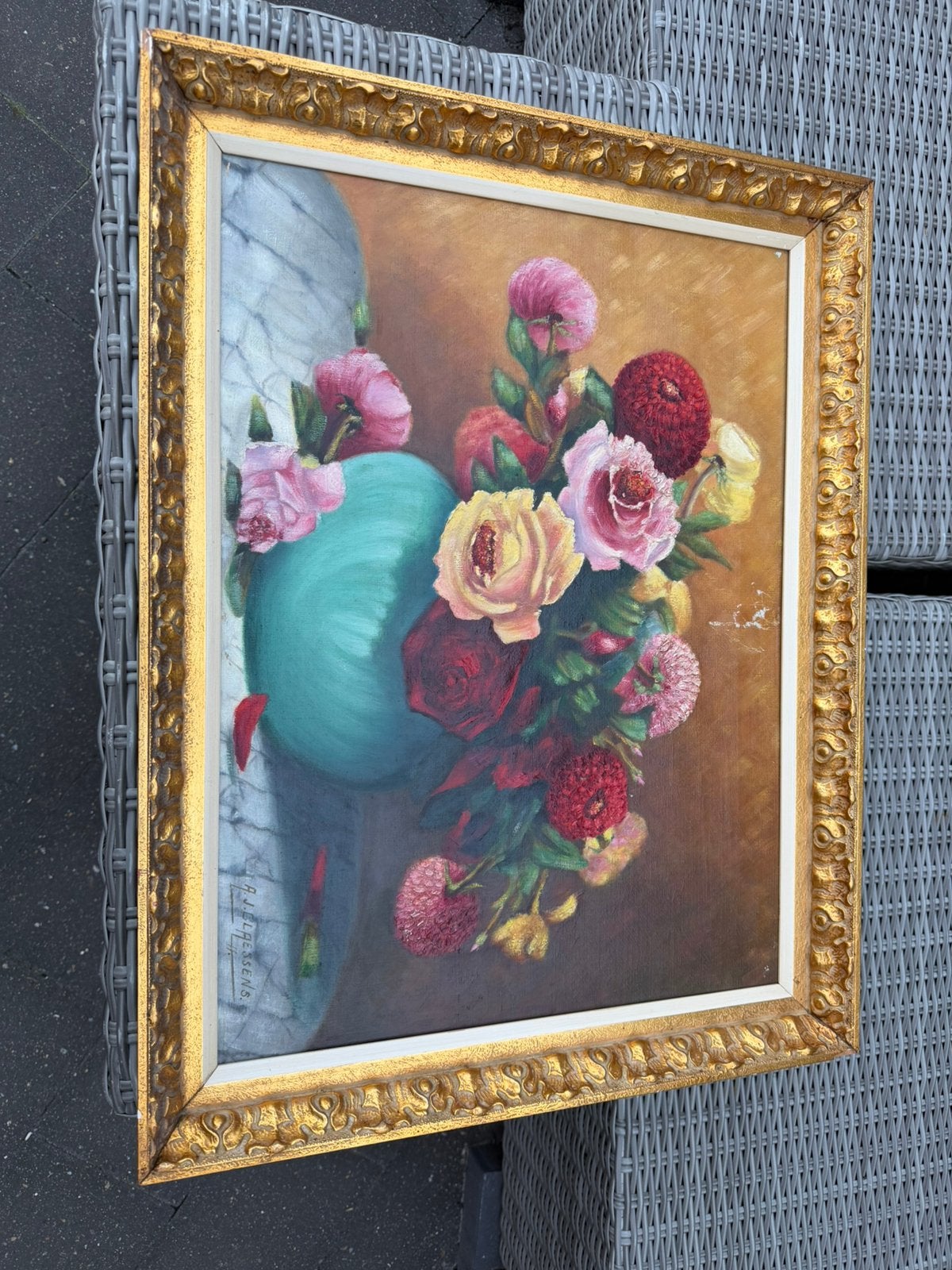 Schilderij Claessens met lichte beschadiging, Antiek en Kunst, Ophalen, Doek