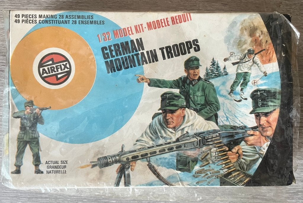 Vintage années 70 AIRFIX troupes allemandes de montagne, Verzamelen, Ophalen of Verzenden, Nieuw
