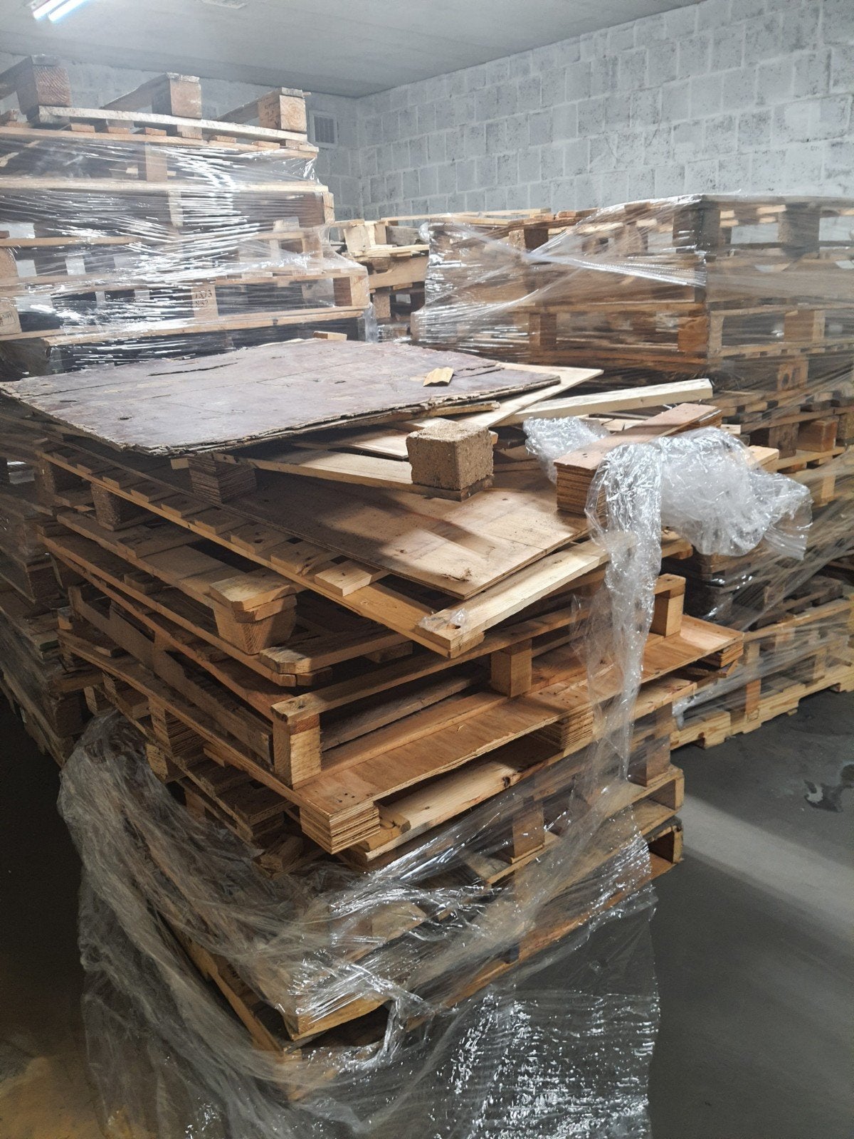gratis hout palletten, Enlèvement