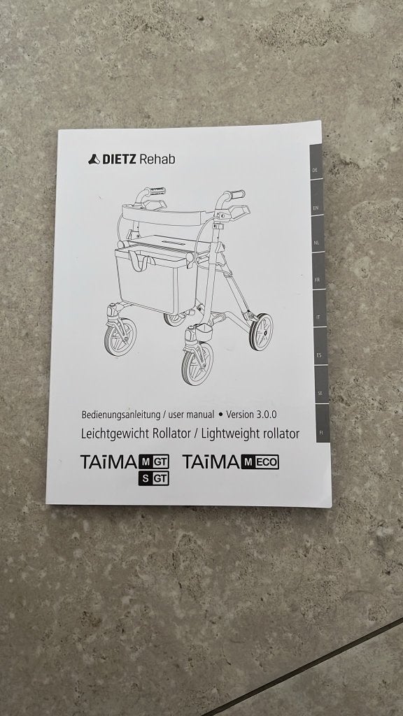 Rollator, Ophalen, Lichtgewicht, Nieuw