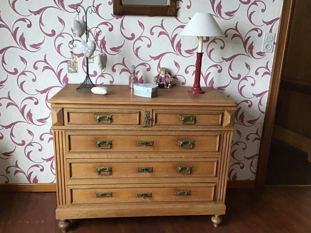 Commode ancienne en bois, Enlèvement, Utilisé, 50 à 100 cm, Moins de 100 cm