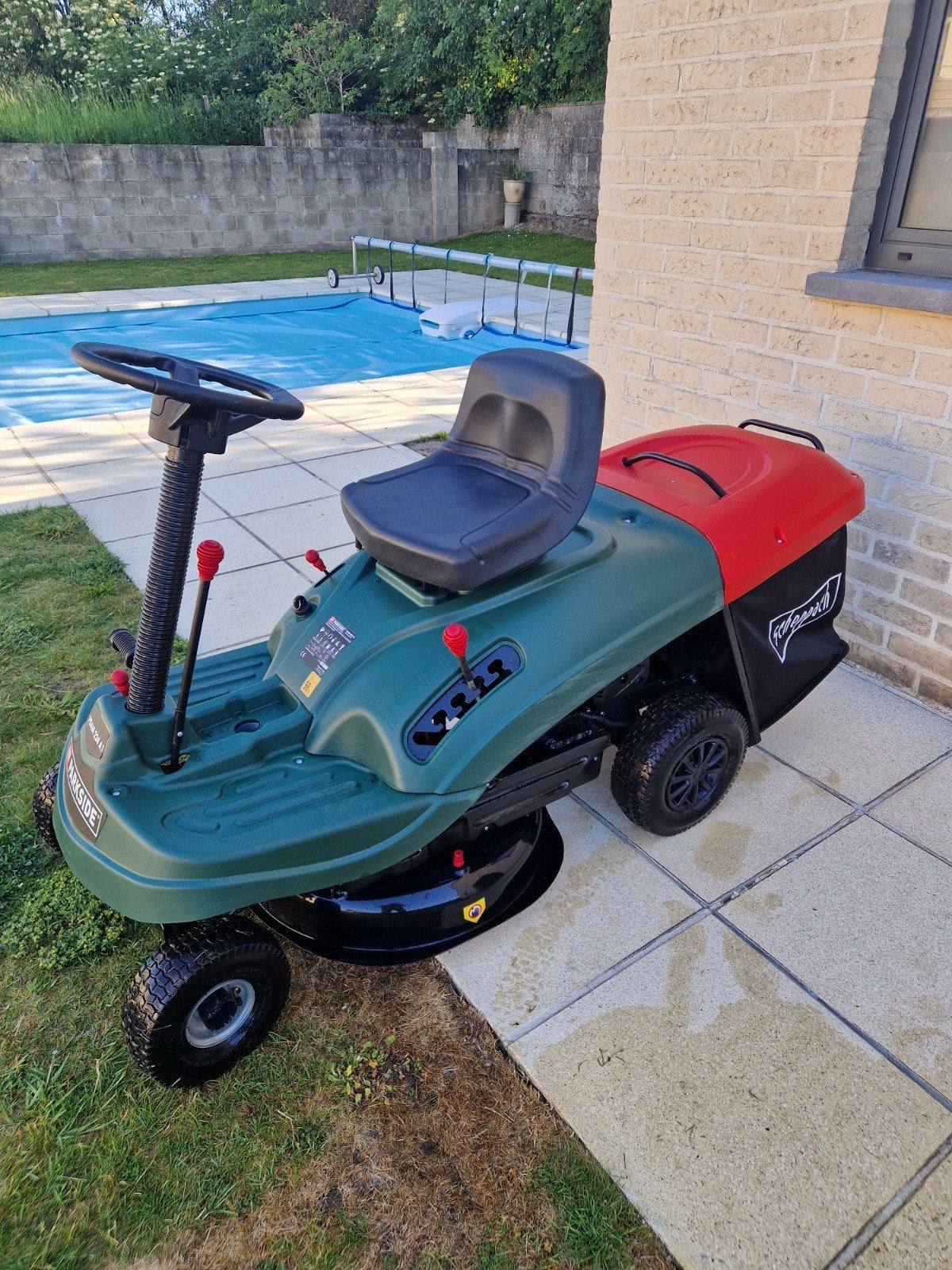 Tracteur tondeuse essence Parkside 5KW, Enlèvement, Essence