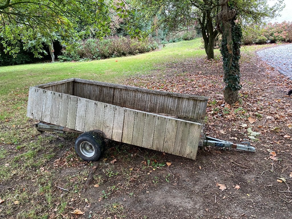 aanhangwagen voor zitmaaier - GRATIS, Enlèvement, Utilisé, 120 cm ou plus