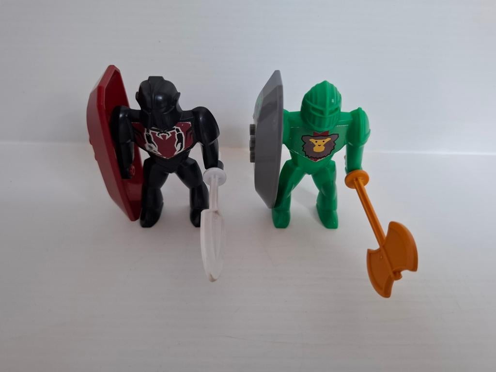 LEGO Knights Kingdom II Nestlé promo sets 4941 + 4942, Compleet, Gebruikt, Lego, Ophalen of Verzenden