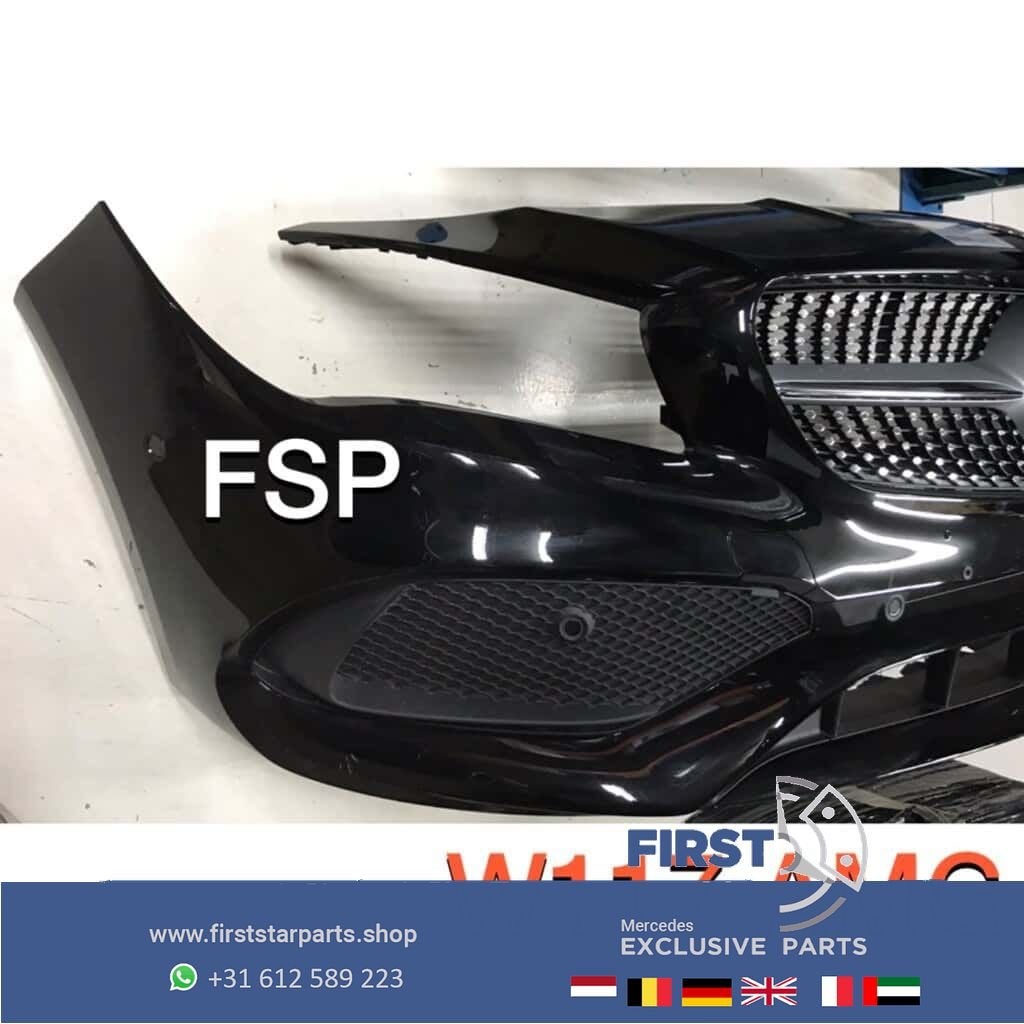 W117 CLA AMG Voorbumper 2018 Facelift Mercedes 2013-2018 zwa, Gebruikt, -, Voor, Ophalen of Verzenden