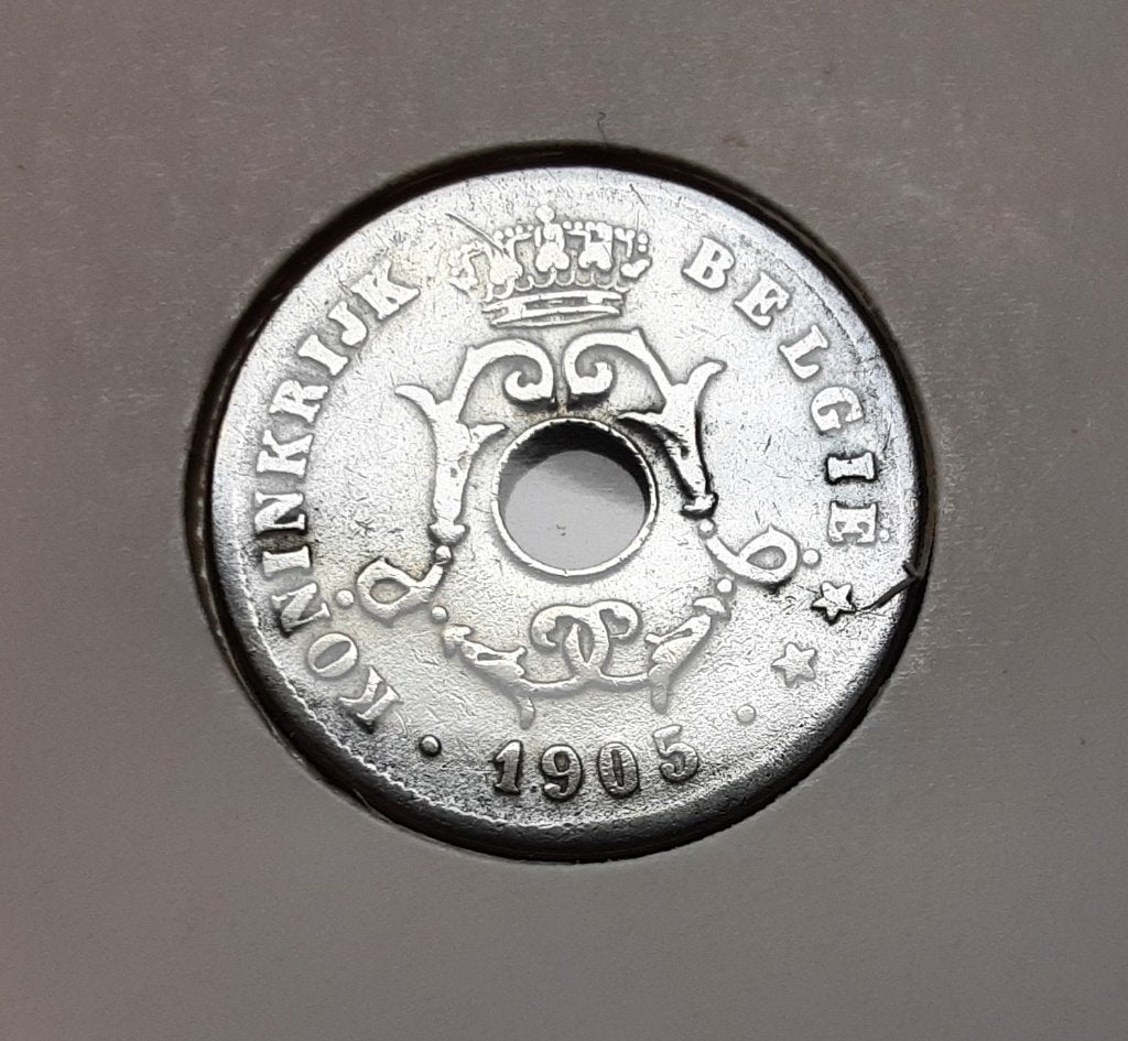 België - 10 cent – 1905 vl. (Ref 065), Ophalen of Verzenden, Metaal, Losse munt