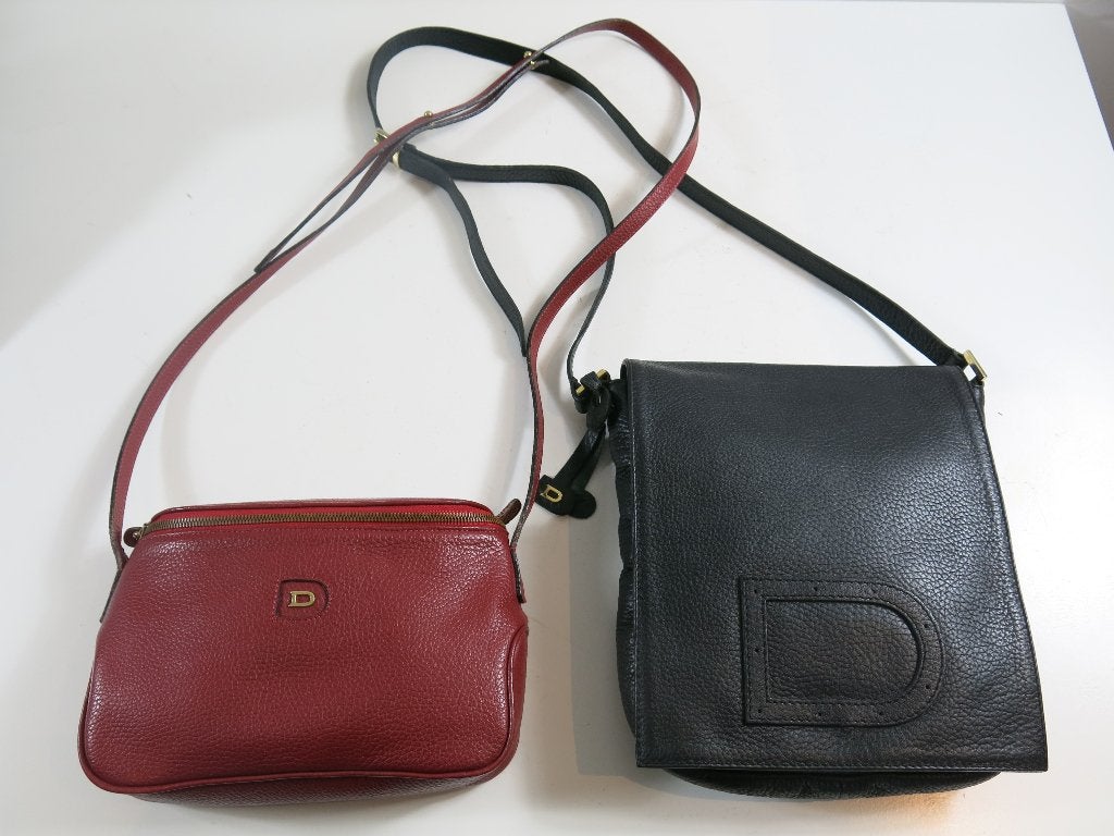 2 sacs à main Delvaux vintage : Macao et Le Louise Baudrier, Enlèvement ou Envoi, Utilisé, Rouge, Sac à main