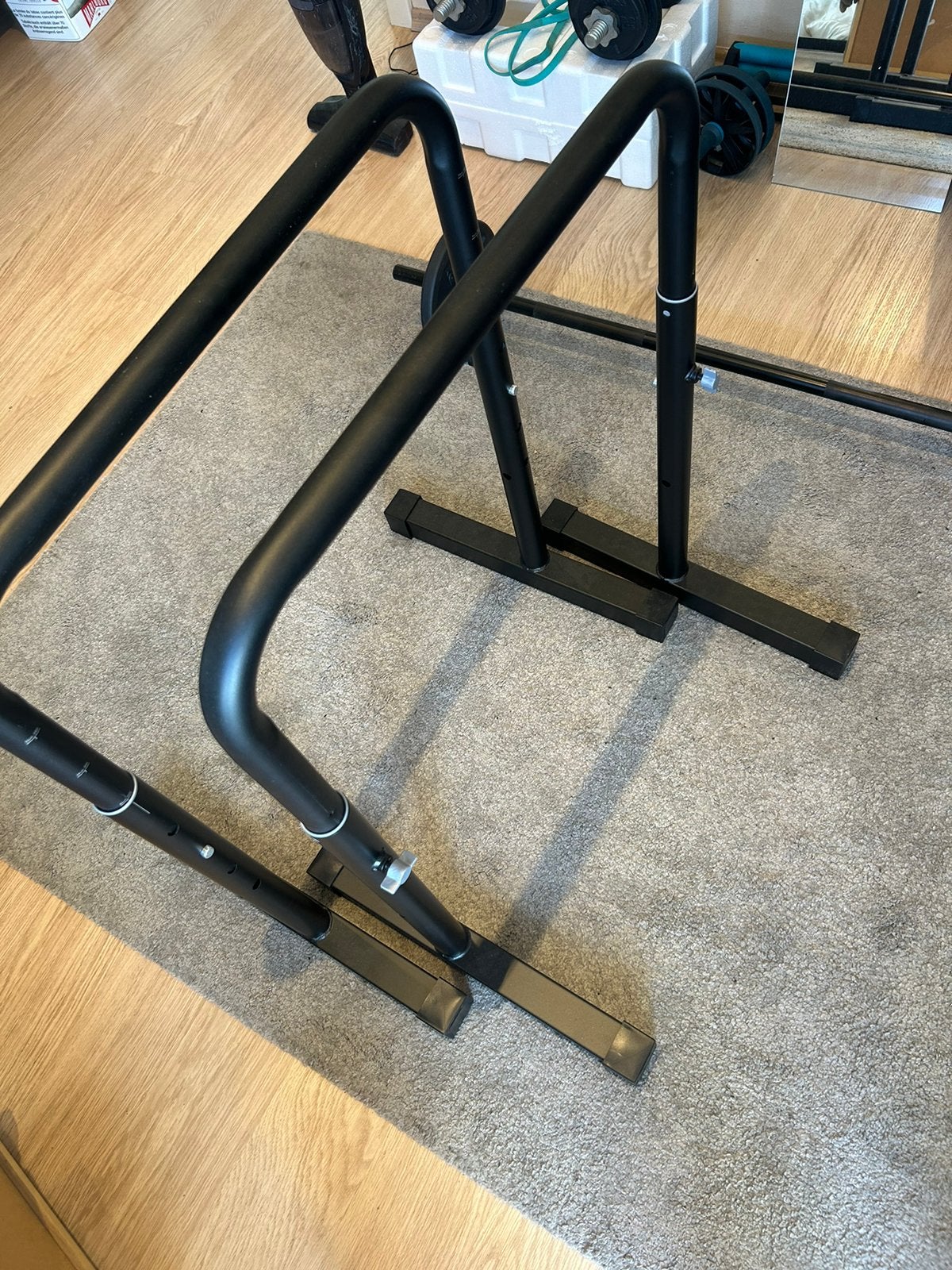 Verstelbare dip bars, Sport en Fitness, Ophalen, Zo goed als nieuw