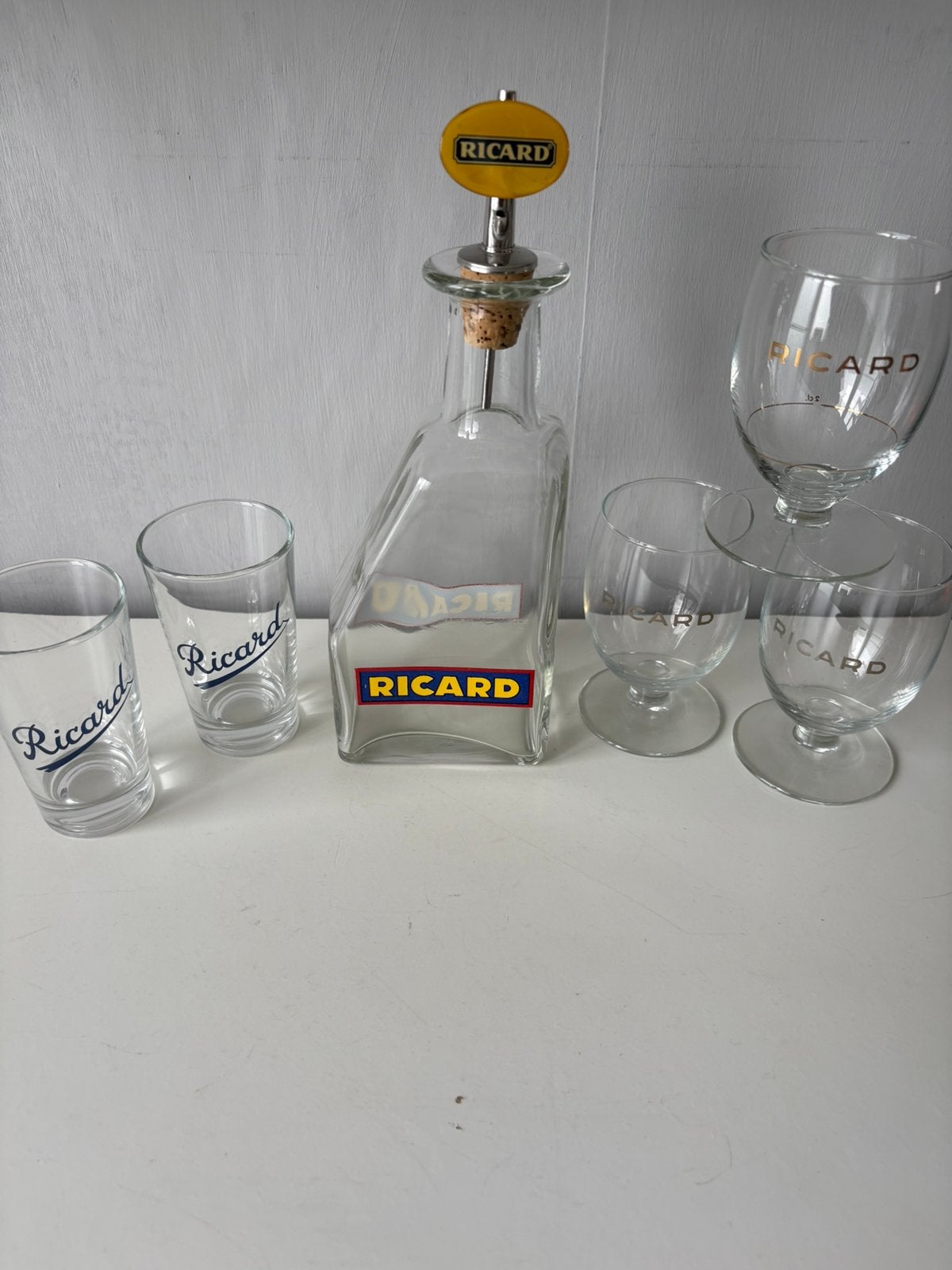 5 verres et une carafe RICARD, Enlèvement ou Envoi, Comme neuf