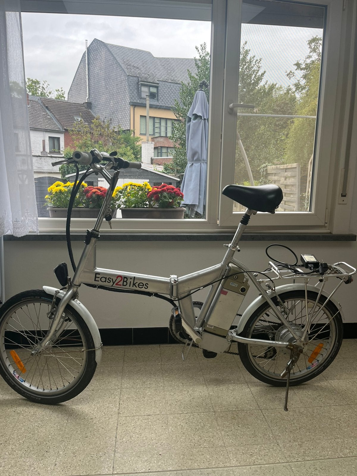 Elektriche plooifiets, Fietsen en Brommers, Fietsen | Vouwfietsen, Ophalen, Zo goed als nieuw