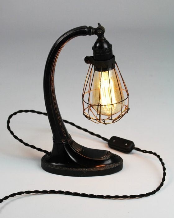 Lampe de table vintage Jugendstil 1920-1930, Enlèvement ou Envoi