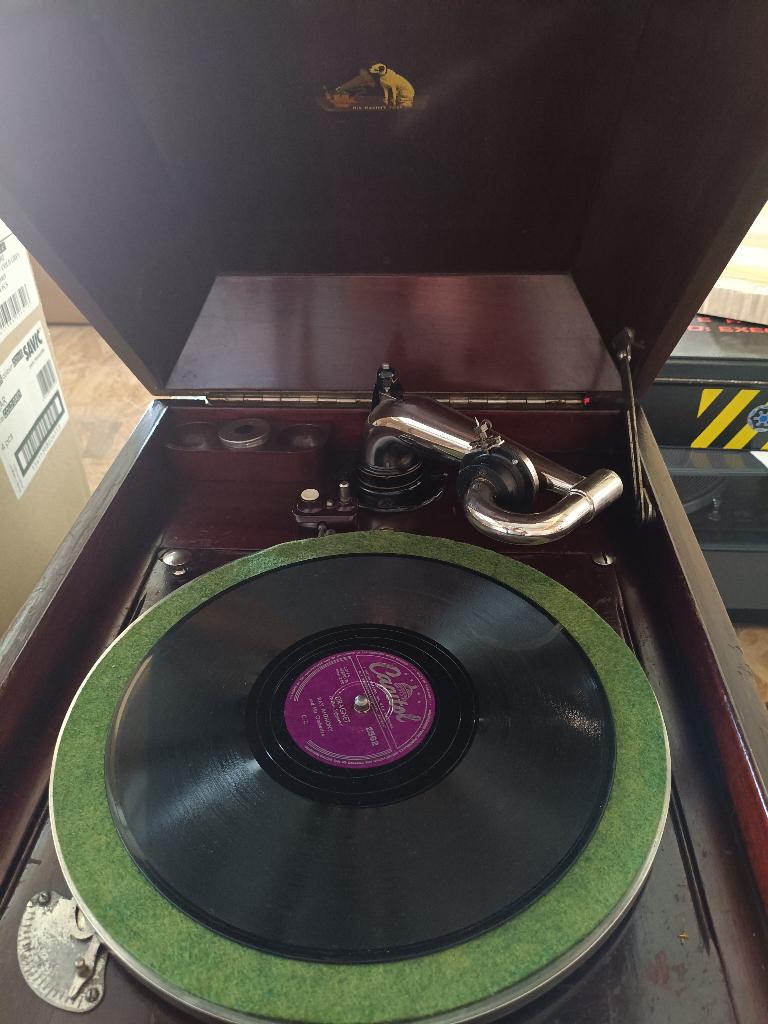 lot 78 toeren platen + grammofoon, Enlèvement, Utilisé, CD ou Disque