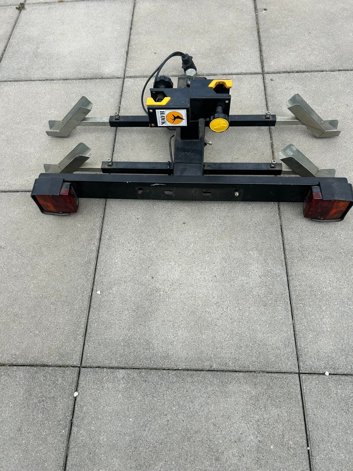 HAWK / Spinder fietsendrager voor 2 fietsen – Trekhaak, Auto diversen, Fietsendragers, Ophalen, 2 fietsen, Zo goed als nieuw