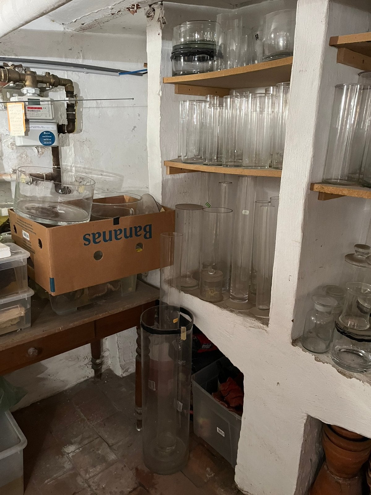 GROOT LOT GLAS GLASWERK VAZEN TUBES SCHALEN 98 STUKS, Huis en Inrichting, Woonaccessoires | Vazen, Ophalen, Zo goed als nieuw