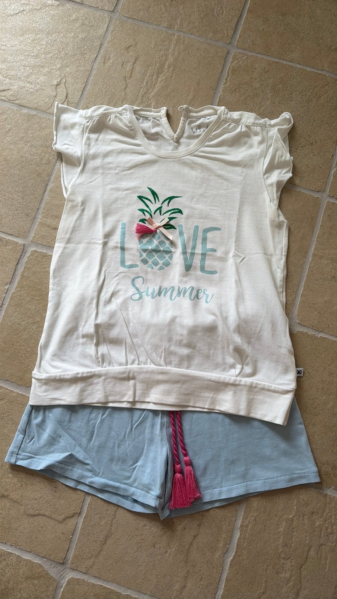Pyjama ananas, Enfants & Bébés, Enlèvement ou Envoi, Utilisé, Fille, Vêtements de nuit ou Sous-vêtements