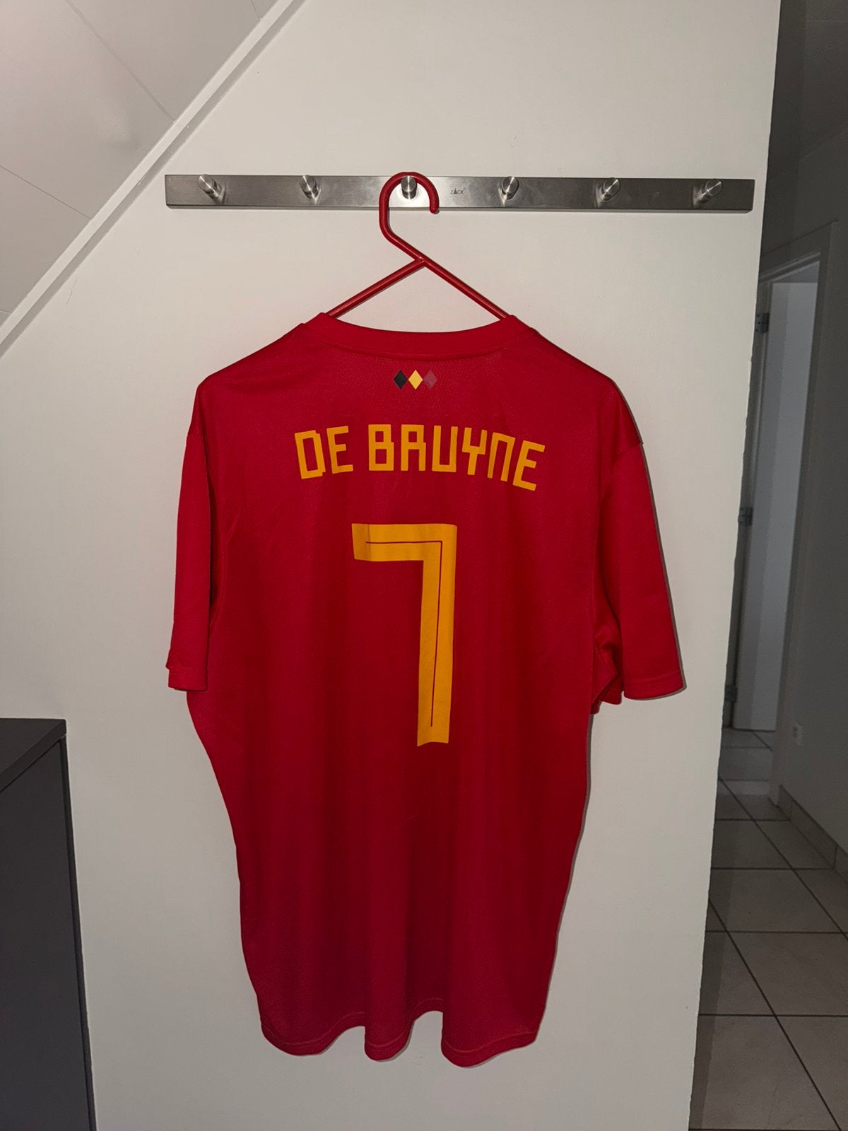 Kevin De Bruyne #7 - België WK 2018 Thuisshirt, Groter dan maat XL, Ophalen of Verzenden, Zo goed als nieuw, Shirt