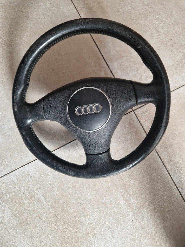 volant sport 3 branches en cuir audi, Autos : Pièces & Accessoires, Enlèvement, Utilisé, Audi