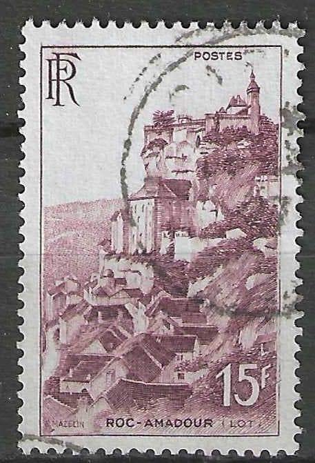 Frankrijk 1946 - Yvert 763 - Toerisme - Rocamadour  (ST), Postzegels en Munten, Postzegels | Europa | Frankrijk, Gestempeld, Verzenden
