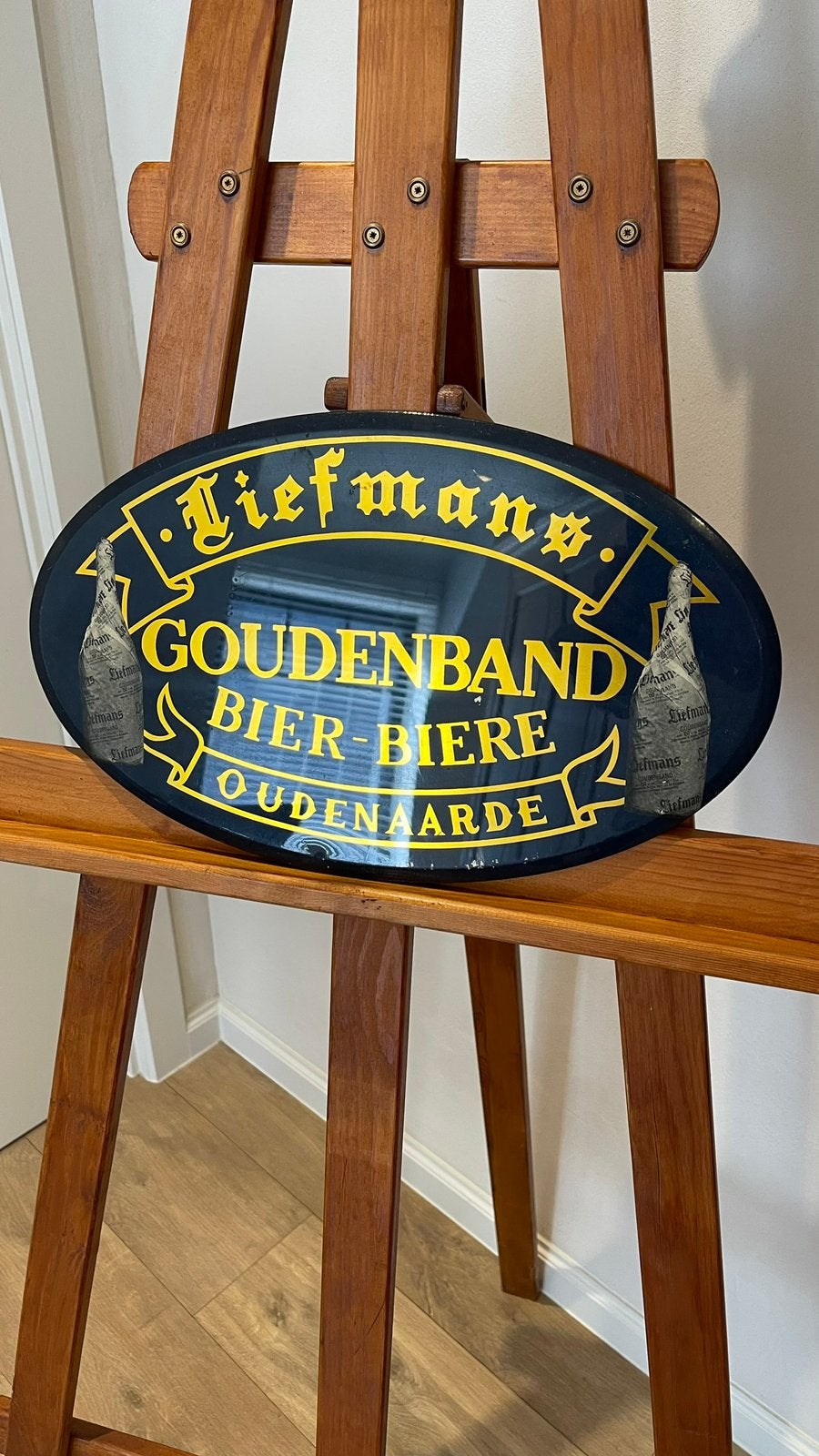Liefmans goidenband., Verzamelen, Ophalen of Verzenden, Gebruikt, Reclamebord