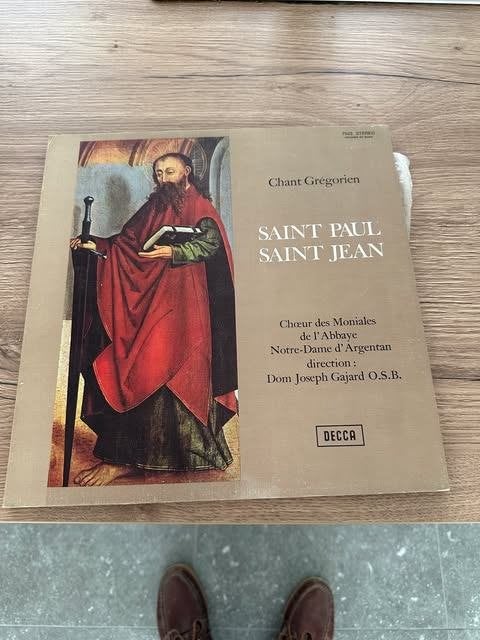vinyl LP Chant grégorien Saint Paul  Jean DECCA, Ophalen of Verzenden, Zo goed als nieuw, Beschermende buitenhoes, Overige genres