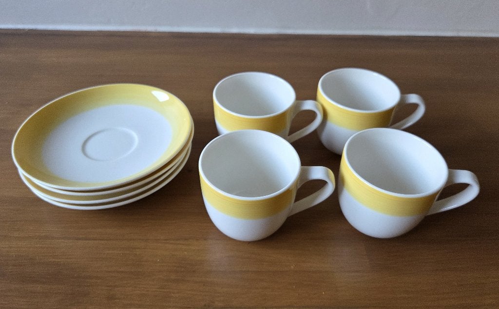 Espresso kopje Geel Villeroy & Boch, Maison & Meubles, Cuisine | Vaisselle, Comme neuf, Tasse(s) et/ou soucoupe(s), Porcelaine