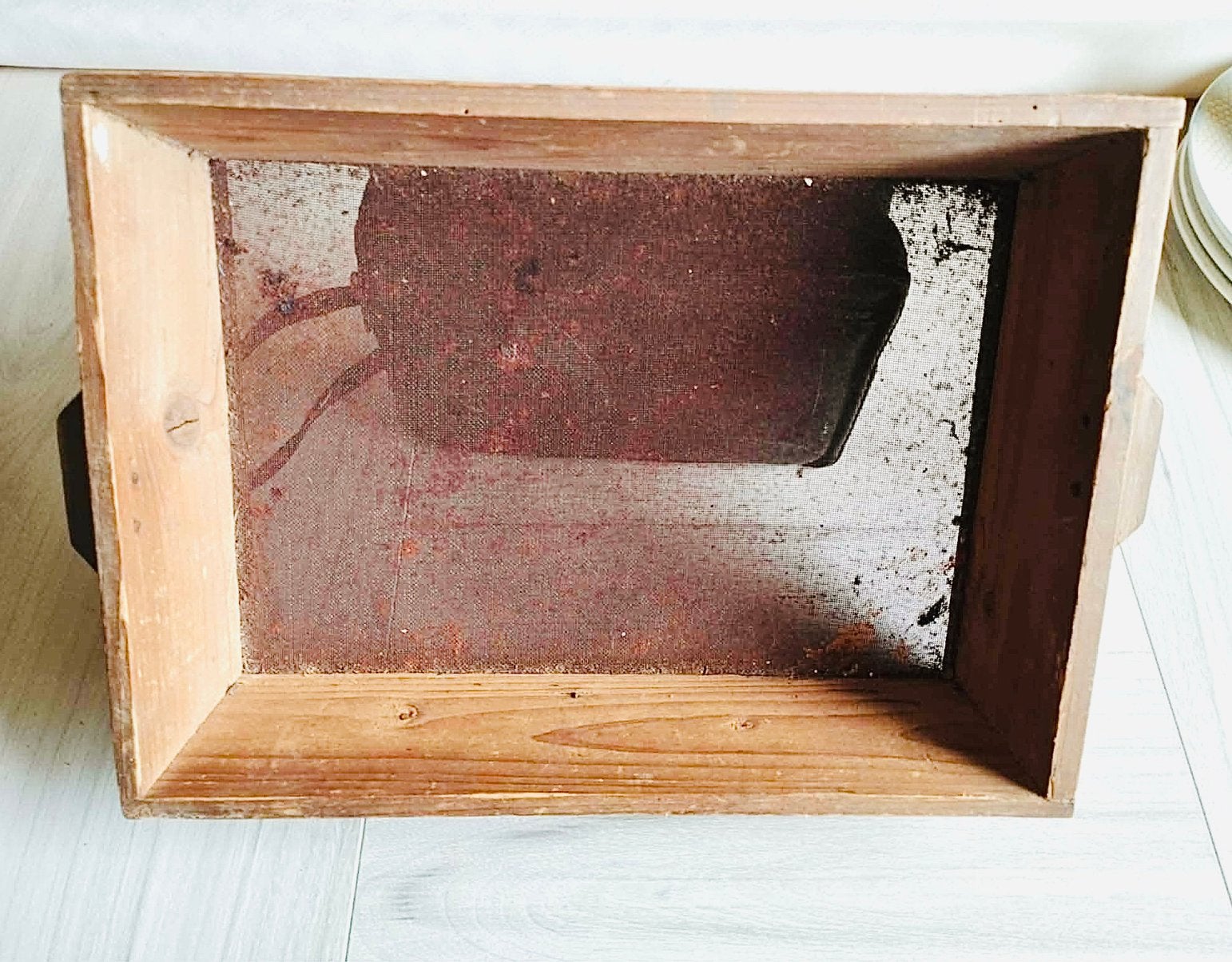 Tamis ancien français en bois et maille, Maison & Meubles, Enlèvement, Comme neuf