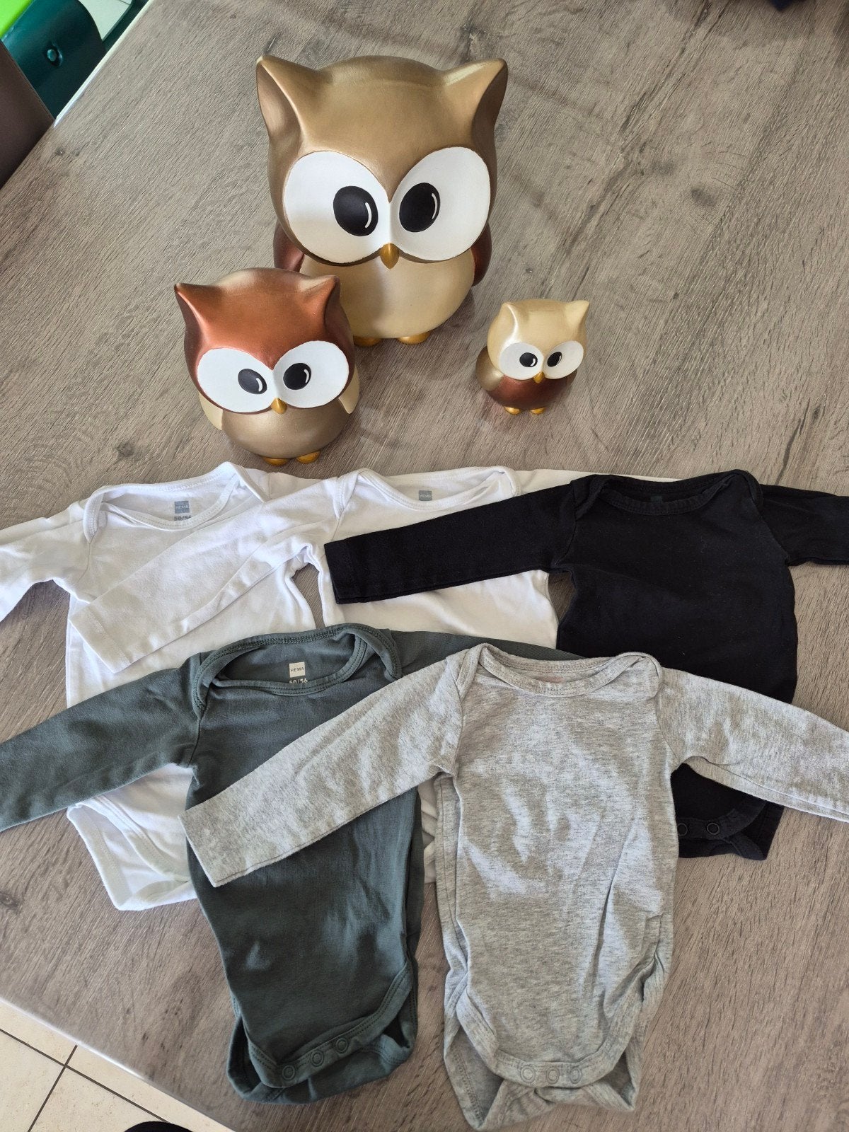 5x body's/rompers lange mouwen Hema maat 50-56, Kinderen en Baby's, Babykleding | Maat 50, Ophalen of Verzenden