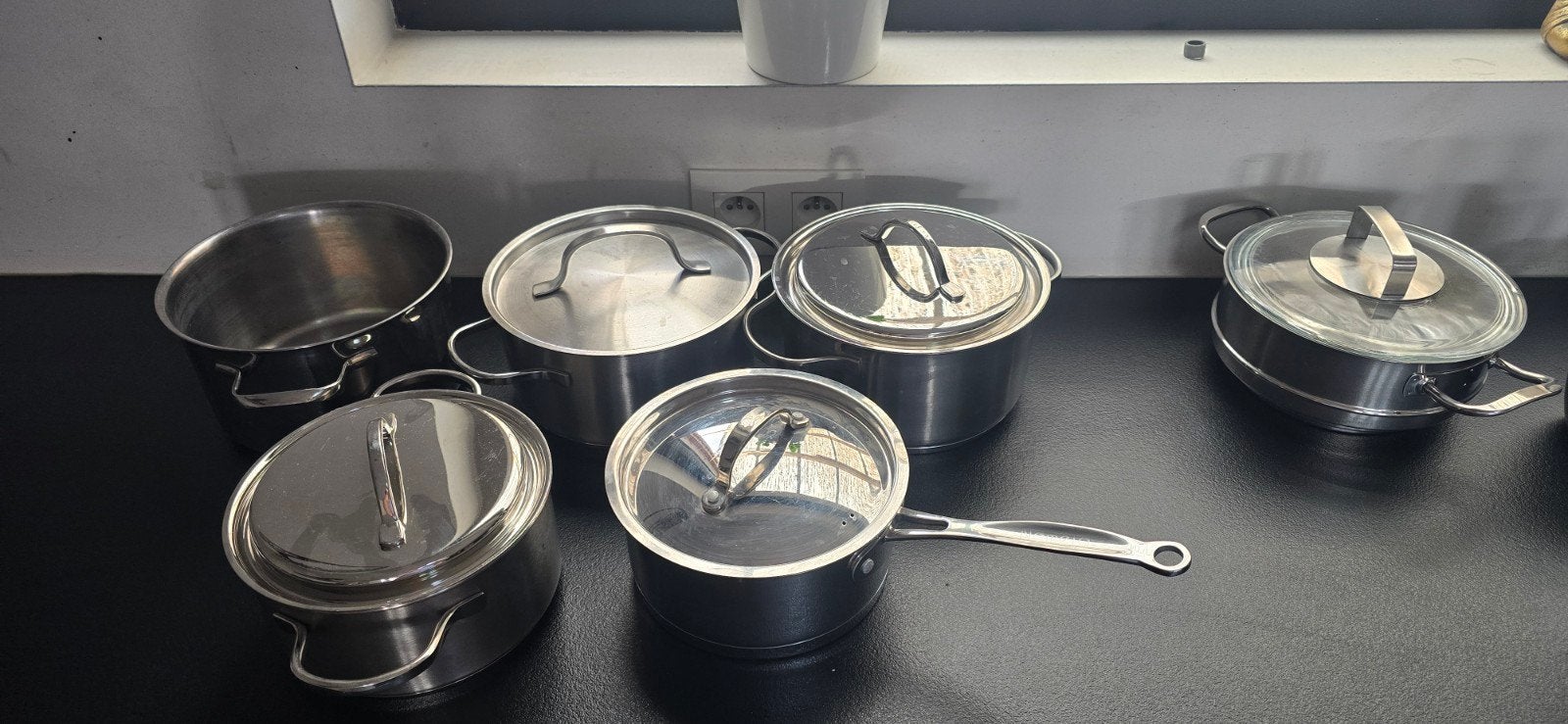 set volwaardige kookpotten demeyerr, Huis en Inrichting, Ophalen of Verzenden, Zo goed als nieuw, Demeyere