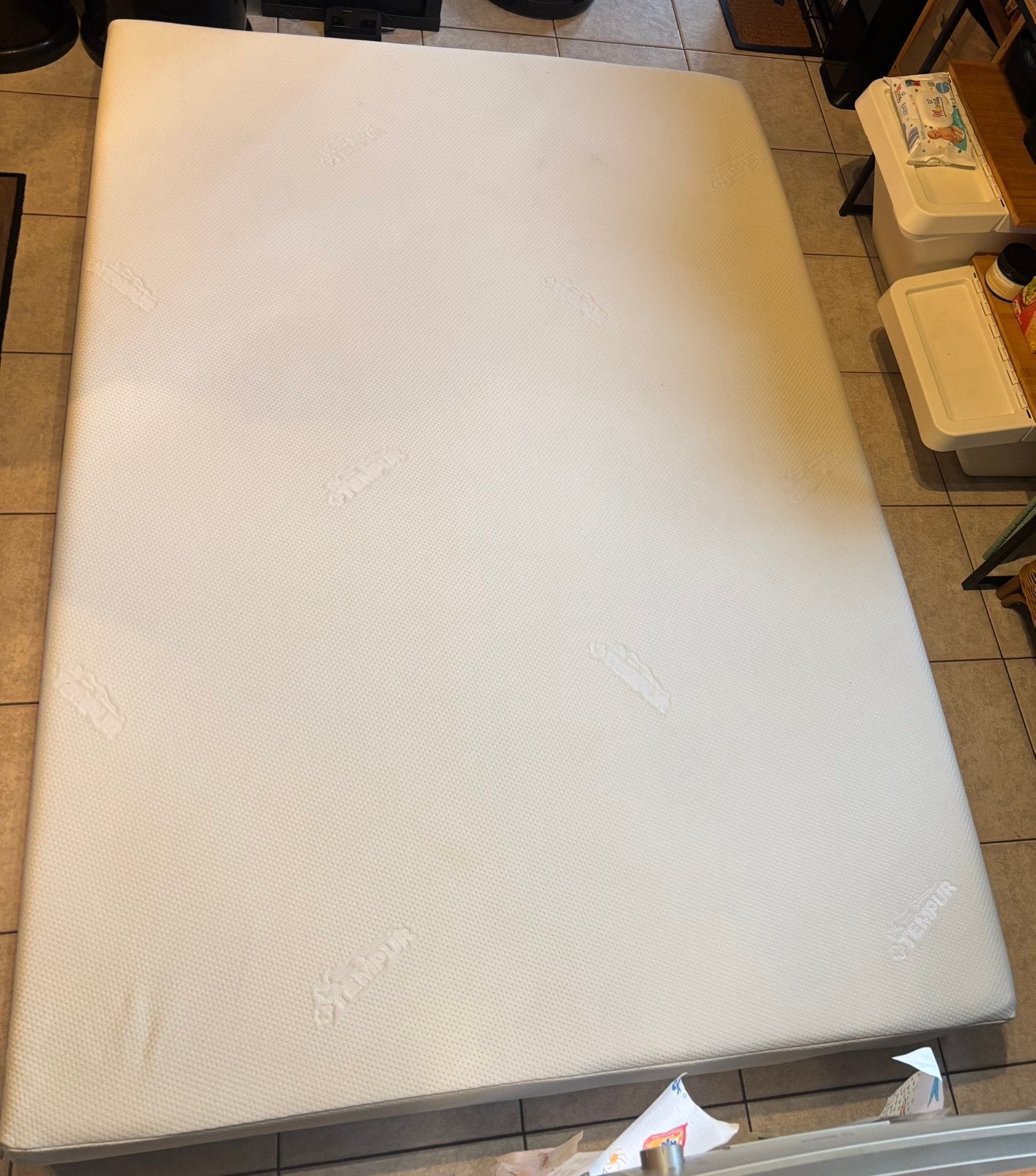 Tempur bedbodem en matras, Huis en Inrichting, Ophalen, Gebruikt, Tweepersoons, 140 cm